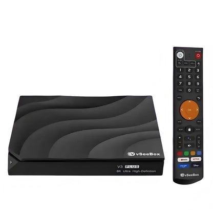 vSeeBox V3 Plus Android TV box front view