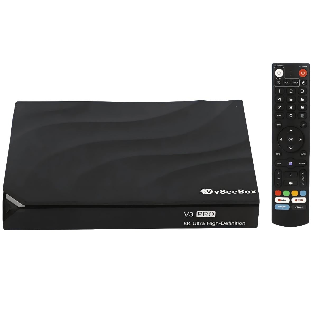 vSeeBox V3 Pro Android TV box front view